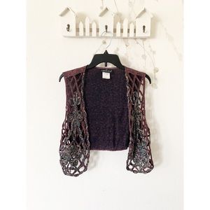Carole Little Petites Vintage Floral Vest